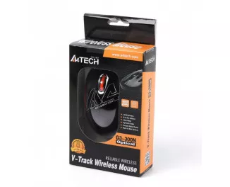 Мышь беспроводная A4Tech G3-300N Black+Orange