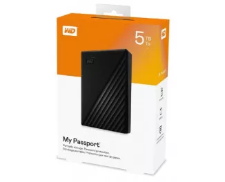 Внешний жесткий диск 5 TB WD My Passport Black (WDBPKJ0050BBK)