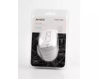 Мышь беспроводная A4Tech FG30 Grey/White USB