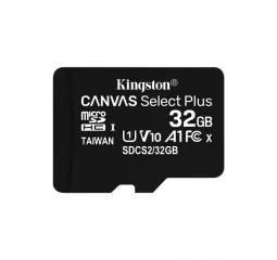 Карта памяти microSD 32Gb Kingston Canvas Select Plus UHS-I Class 10 (SDCS2/32GBSP)
