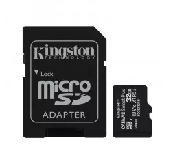 Карта памяти microSD 32Gb Kingston Canvas Select Plus UHS-I Class 10 + SD-адаптер (SDCS2/32GB)