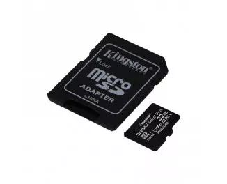 Карта памяти microSD 32Gb Kingston Canvas Select Plus UHS-I Class 10 + SD-адаптер (SDCS2/32GB)