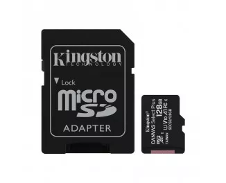 Карта памяти microSD 128Gb Kingston Canvas Select Plus UHS-I Class 10 + SD-адаптер (SDCS2/128GB)