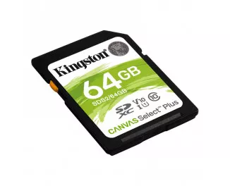 Карта пам'яті SD 64Gb Kingston Canvas Select Plus UHS-I Class 10 (SDS2/64GB)
