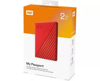 Внешний жесткий диск 2 TB WD My Passport Red (WDBYVG0020BRD)