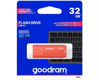 Флешка USB 3.0 32Gb GOODRAM UME3 Orange (UME3-0320O0R11)