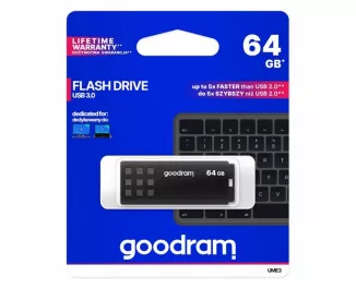 Флешка USB 3.0 64Gb GOODRAM UME3 Black (UME3-0640K0R11)