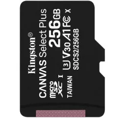 Карта памяти microSD 256Gb Kingston Canvas Select Plus C10 UHS-I (SDCS2/256GBSP)