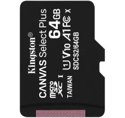 Карта памяти microSD 64Gb Kingston Canvas Select Plus A1 (SDCS2/64GBSP)