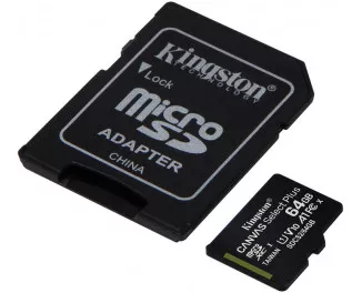 Карта памяти microSD 64Gb Kingston Canvas Select Plus A1 (SDCS2/64GB)