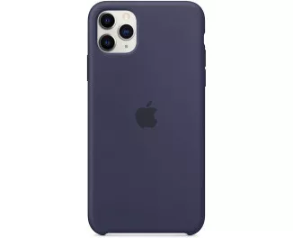 Чехол для Apple iPhone 11 Pro Max  Silicone Case Midnight blue