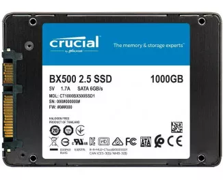 SSD накопичувач 1 TB Crucial BX500 (CT1000BX500SSD1)