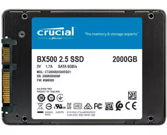SSD накопичувач 2 TB Crucial BX500 (CT2000BX500SSD1)