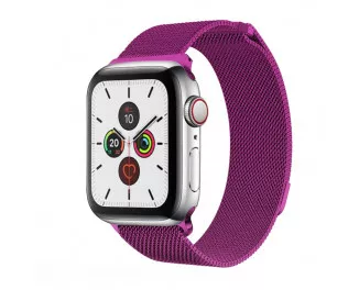 Металевий ремінець для Apple Watch 44/45/46 mm Milanese Loop Dragon Fruit