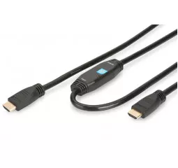 Кабель HDMI - HDMI v 1.3 Digitus Assmann High speed із підсилювачем (AM/AM) 30m, black