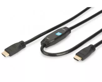 Кабель HDMI - HDMI v 1.3 Digitus Assmann High speed с усилителем (AM/AM) 30m, black