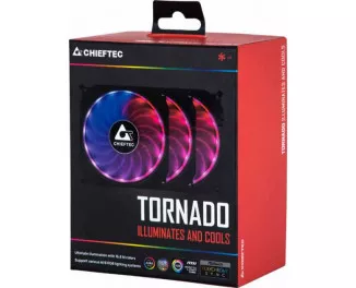 Кулер для корпусу Chieftec Tornado CF-3012 RGB 3-Pack (CF-3012-RGB)