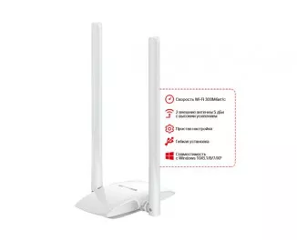 Wi-Fi адаптер Mercusys MW300UH (N300)
