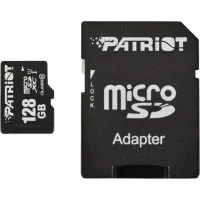 Карта памяти microSD 128Gb Patriot class 10 UHS-I LX + SD адаптер (PSF128GMCSDXC10)
