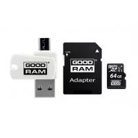 Карта памяти microSD 64Gb GOODRAM All-in-One Class 10 UHS-I (M1A4-0640R12)