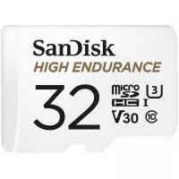 Карта пам'яті microSD 32Gb SanDisk High Endurance Class 10 UHS-I U3 V30 + SD adapter (SDSQQNR-032G-GN6IA)