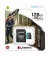 Карта памяти microSD 128Gb Kingston Canvas Go Plus C10 UHS-I U3 A2 + SD адаптер (SDCG3/128GB)