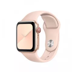 Силиконовый ремешок для Apple Watch 40mm Apple Sport Band Pink Sand (MTP72)