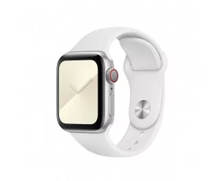 Силиконовый ремешок для Apple Watch 40mm Apple Sport Band White (MTP52)