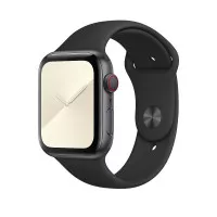 Силиконовый ремешок для Apple Watch 44/45/46 mm Apple Sport Band Black (MTPL2)