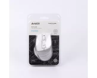 Мышь беспроводная A4Tech FG30S Grey/White USB