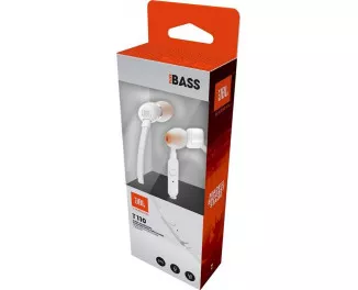 Наушники JBL TUNE 110 (JBLT110WHT) White