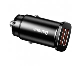 Автомобильное зарядное устройство Baseus Square Universal Smart Car QC 3.0 30W (CCALL-DS01) Black