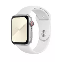 Силиконовый ремешок для Apple Watch 44/45/46 mm Apple Sport Band White (MTPK2ZM/A)