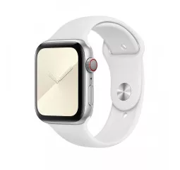 Силиконовый ремешок для Apple Watch 44/45/46 mm Apple Sport Band White (MTPK2ZM/A)