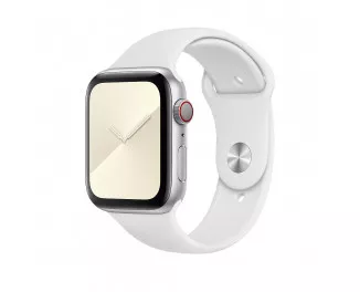 Силиконовый ремешок для Apple Watch 44/45/46 mm Apple Sport Band White (MTPK2ZM/A)
