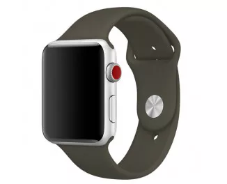 Силиконовый ремешок для Apple Watch 38/40 mm Sport Band 3pcs Dark Olive