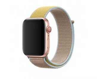 Нейлоновий ремінець для Apple Watch 38/40 mm Sport Loop Camel