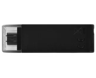 Флешка USB Type-C 128Gb Kingston DataTraveler 70 Black (DT70/128GB)