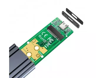 Внешний карман Maiwo K1686P Space Grey (M.2 to USB 3.1 Type-C)