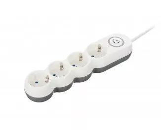 Сетевой фильтр 2Е Plus 4XSchuko с выключателем 3.0м на 4 розетки (2E-U04VESM3W)