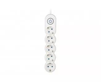 Мережевий фільтр 2Е Plus 5XSchuko з вимикачем 3.0м на 5 розеток (2E-U05VESM3W)