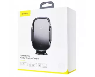 Автодержатель с беспроводной зарядкой Baseus Light Electric 15W (WXHW03-01) Black