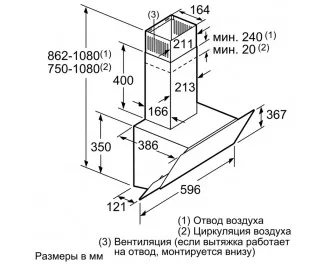 Вытяжка BOSCH DWK065G20R