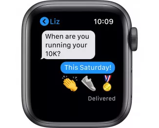 Смарт-часы Apple Watch Nike Series 6 GPS 40mm Space Gray Aluminum Case with Anthracite/Black Nike Sport Band (M00X3)