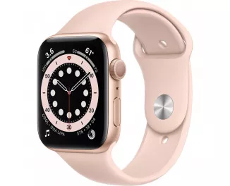 Смарт-часы Apple Watch Series 6 GPS 40mm Gold Aluminum Case with Pink Sand Sport Band (MG123)
