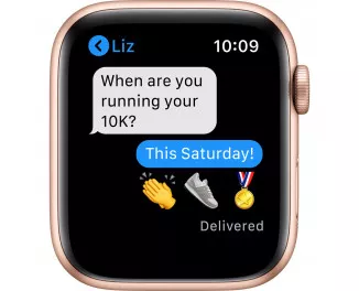 Смарт-часы Apple Watch Series 6 GPS 40mm Gold Aluminum Case with Pink Sand Sport Band (MG123)