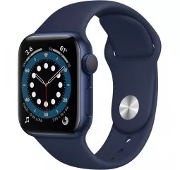 Смарт-часы Apple Watch Series 6 GPS 44mm Blue Aluminum Case with Deep Navy Sport Band (M00J3)