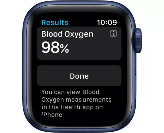 Смарт-часы Apple Watch Series 6 GPS 44mm Blue Aluminum Case with Deep Navy Sport Band (M00J3)