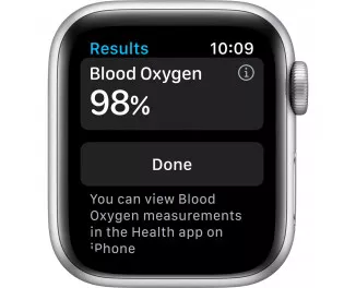 Смарт-часы Apple Watch Series 6 GPS 44mm Silver Aluminum Case with White Sport Band (M00D3)