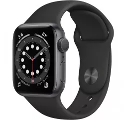 Смарт-часы Apple Watch Series 6 GPS 44mm Space Gray Aluminum Case with Black Sport Band (M00H3)